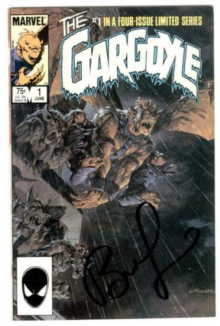 The Gargoyle 1 1985 Awesome Cover Signed By Bernie Wrightson With Custom