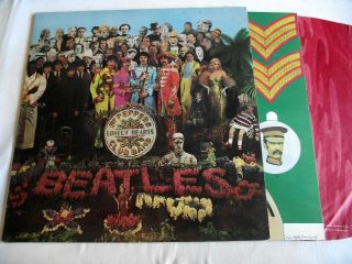 The Beatles Sgt.  Peppers 1967 Mono Uk 1st Parlophone Lp W/ Fools & Insert