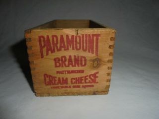 Vintage Wood Cheese Box Paramount Cream Cheese