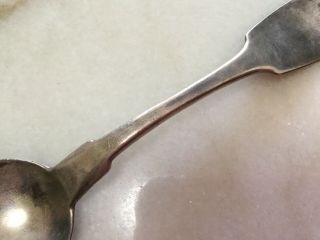 Hyde Goodrich Coin Silver Orleans Serving Spoon 8 3/4” 92 Grams 3