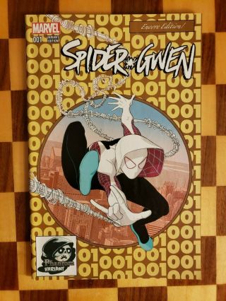 Spider - Gwen 1 Phantom Gold Encore Cover (spider - Man 300 Cover Swipe)