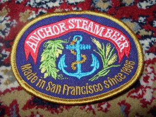 Anchor Brewing Steam Beer Logo Patch Sew On Craft Beer Brewery San Francisco