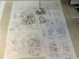 Tom Strong : Robots Of Doom Art 60 Pre - Lim Pages,  Chris Sprouse Awesome