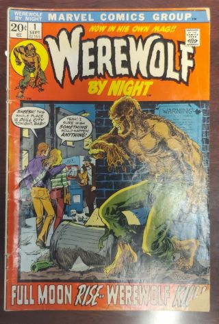 Werewolf By Night 1,  3,  13 (sep 1972,  Marvel)