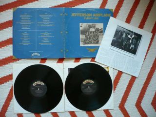 Jefferson Airplane Flight Log 1966 - 1976 Double Vinyl Us Grunt 2 Lp & Book Exc