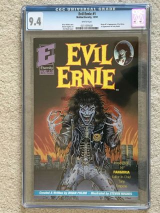 Evil Ernie 1 Cgc 9.  4 1st Lady Death White Pages 1991 Malibu Eternity Comics