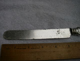 SCARCE George Shiebler Sterling ROCOCO (1888) DINNER KNIFE - 10 1/8 Inch - No mono 2