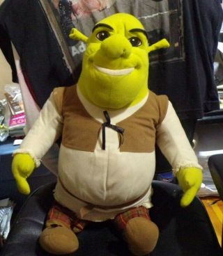 Shrek 2 2004 Jumbo Shrek Plush Stuffed Ogre Animal Hasbro Dreamworks Collectible