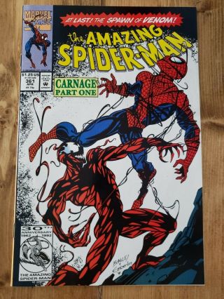 The Spider - Man 361 First Appearance Of Carnage (spawn Of Venom).  Vf.