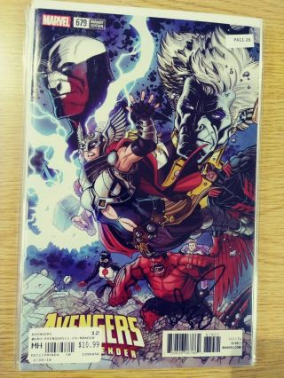 Avengers 679 Variant Nm [signed By Tim Bradshaw] Marvel Pa11 - 26