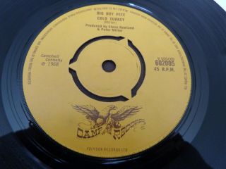 Big Boy Pete - Cold Turkey / My Love Is Like.  Psych - 1968 - Uk - Very Good,