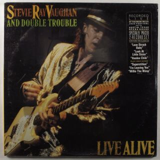 Stevie Ray Vaughan Live Alive Epic E240511 2xlp Promo Gatefold