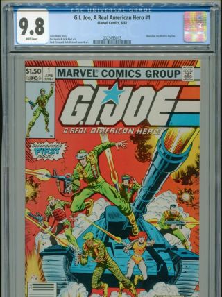 1982 Marvel G.  I.  Joe,  A Real American Hero 1 Trimpe Hama Cgc 9.  8 White Box6