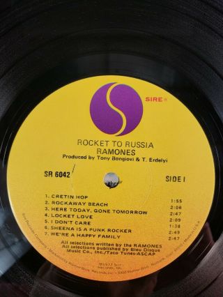 RAMONES Rocket to Russia 12 