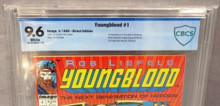 YOUNGBLOOD 1 (First Appearance) White Pages CBCS 9.  6 Image Comics 1992 cgc 2