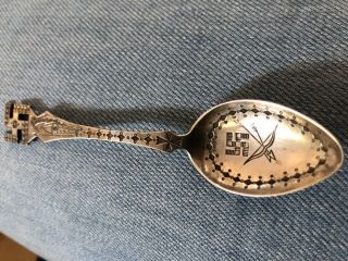 Vintage Navajo Swastika Silver Souvenir Spoon Indian Native American