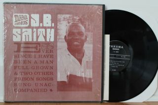J.  B.  Smith Lp “ever Since I Have Been A Man Full Grown” Takoma 1009 W/ Insert