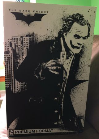 Joker Premium Format Statue Sideshow Brand Dark Knight Heath Ledger