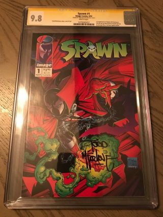 Spawn 1 Cgc Ss 9.  8 Signed By Todd Mcfarlane 1st App Al Simmons Movie Soon