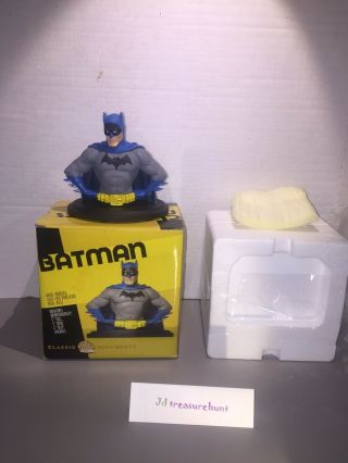Limited Edition Dc Direct Batman Classic Mini Busts Cold - Cast Porcelain Nib