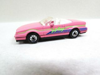 Vintage Matchbox Cadillac Allante Pink Convertible Car Thailand 1987