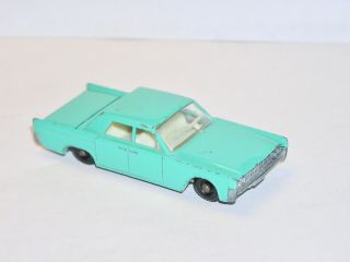 Vintage Matchbox Lesney 31 Lincoln Continental Green Light Special