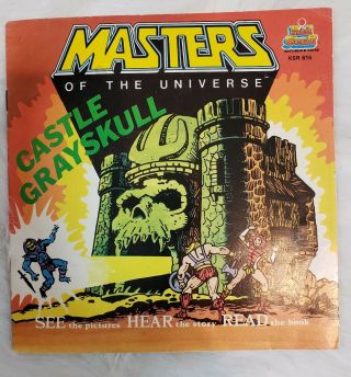 Masters Of The Universe Castle Grayskull 1983 Kid Stuff Book & Record Motu