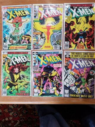 The X - Men 101 125 134 135 136 137 (oct 1976,  Marvel)