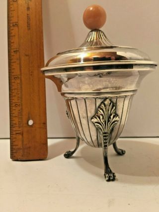 Antique Art Deco 800 Silver Footed Urn