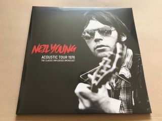 Acoustic Tour 1976 By Neil Young Vinyl Double Album Para190lp Rare Live Show