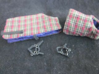 Breyer Horse Plaid Quilted Blanket And Hood Set Pre - Owned