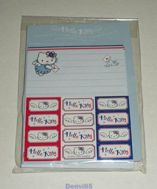 Very Cute Sanrio 2002 Hello Kitty Mini Stationery Set Remnants