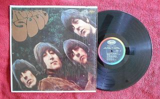 The Beatles Rubber Soul U.  S.  Mono Black Rainbow Capitol Label 6