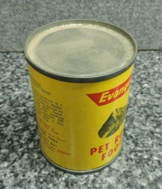 Evanger ' s Pet Rock Food Tin Can 1980 ' s still Full :) 4