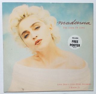 Madonna The Look Of Love Sticker On Front,  Promo Sticker,  But No Poster Uk 12 "
