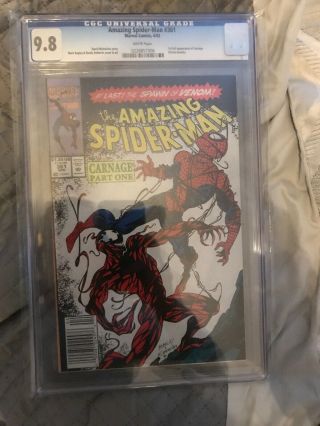 Newsstand Spider - Man 361 Cgc 9.  8 Movie 1st Appearance Of Carnage,  More