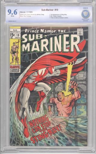 Submariner 19 Cbcs 9.  6 With White Pages 1st Appearance Of Sting - Ray