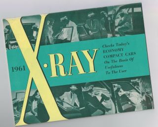 1961 Rambler X - Ray Brochure / Comparison Guide:american Vs.  Lark,  Falcon,  Corvair,
