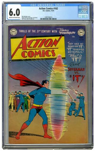 Action Comics 162 Cgc 6.  0 C/ow.  Superman Superman Vs.  It