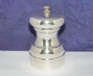 Large Chunky Solid Silver Salt Grinder Mill By Whitehill Silver B 