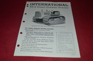 International Harvester Td - 6 Crawler Tractor Dealer 
