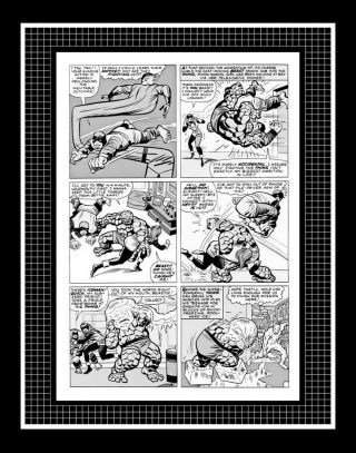 Jack Kirby Fantastic Four 28 Rare Production Art Pg 10 Mono