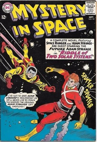 Mystery In Space Comic Book 94,  Dc Comics 1964 Fine,