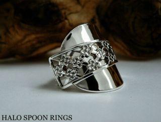 STUNNING SWEDISH SILVER SPOON RING CESON 1949 THE PERFECT GIFT IDEA 3