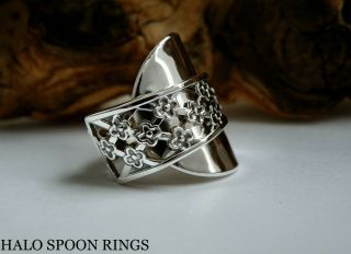 STUNNING SWEDISH SILVER SPOON RING CESON 1949 THE PERFECT GIFT IDEA 5