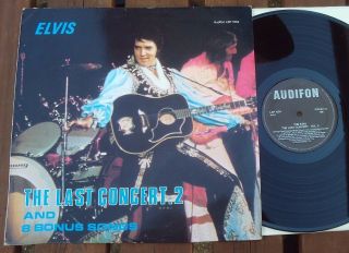 Elvis Presley The Last Concert Vol,  2 Rare Lp On Audifon Label.