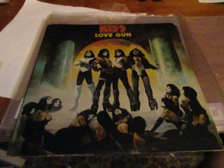 Kiss - Love Gun - Lp 1st Press 1977 W/ Gun Pop Out & Insert & Tattoo Sheet Nm