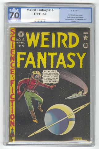 Weird Fantasy 16 Pgx 7.  0 Ec Comic Williamson Scifi 1950 Series
