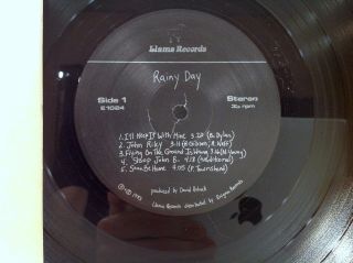 Rainy Day - Self Titled - Llama Records 1984 Mazzy Star Indie Psych VG,  /EX 2