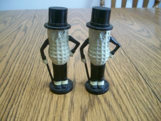 Mr Peanut Vintage Salt Pepper Shakers Pyro Made In Usa From The 1950 
